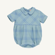Bradford Bubble - Audubon Park Plaid with Sarasota Sky