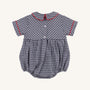 Bradford Bubble - Navy Grove Gingham with Richmond Red