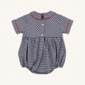 Bradford Bubble - Navy Grove Gingham with Richmond Red
