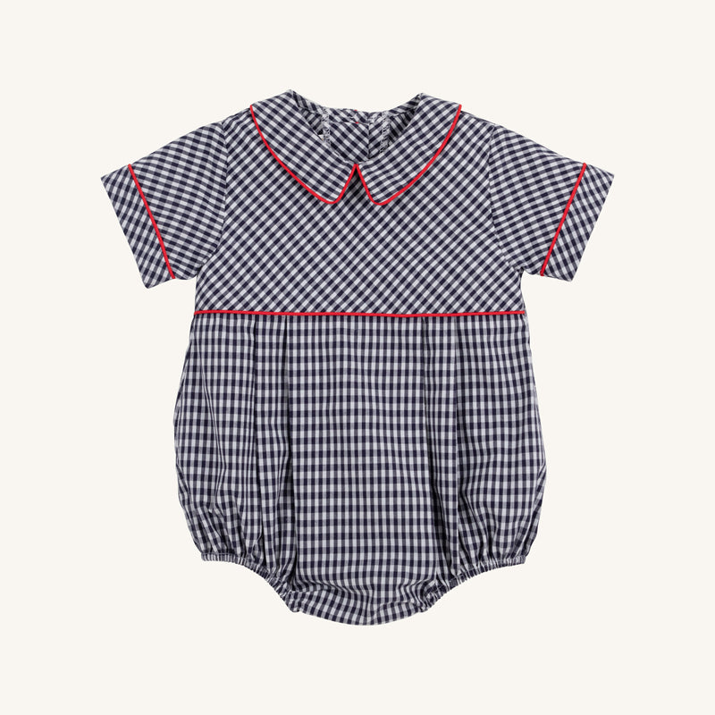 Bradford Bubble - Navy Grove Gingham with Richmond Red