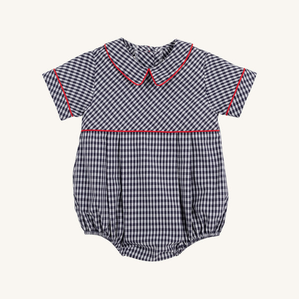 Bradford Bubble - Navy Grove Gingham with Richmond Red