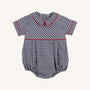 Bradford Bubble - Navy Grove Gingham with Richmond Red