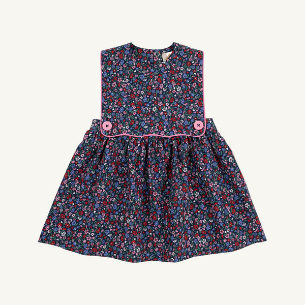 Brady Button In - Fairfax Farm Floral with Hamptons Hot Pink