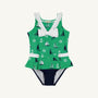 Bridgehampton Bathing Suit - Yacht To Join Us (Kiawah Kelly Green) with Nantucket Navy