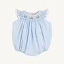 Bridget Bubble - Buckhead Blue with Hydrangea Smocking