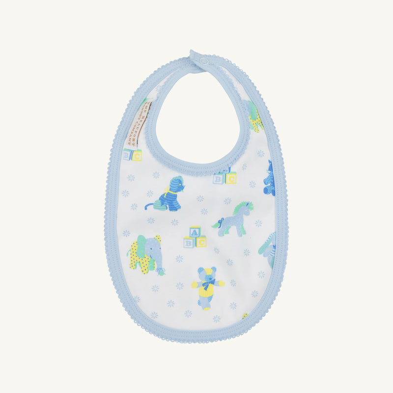 Burp Me Bib - Cuddle Up Cutie (Buckhead Blue) with Buckhead Blue