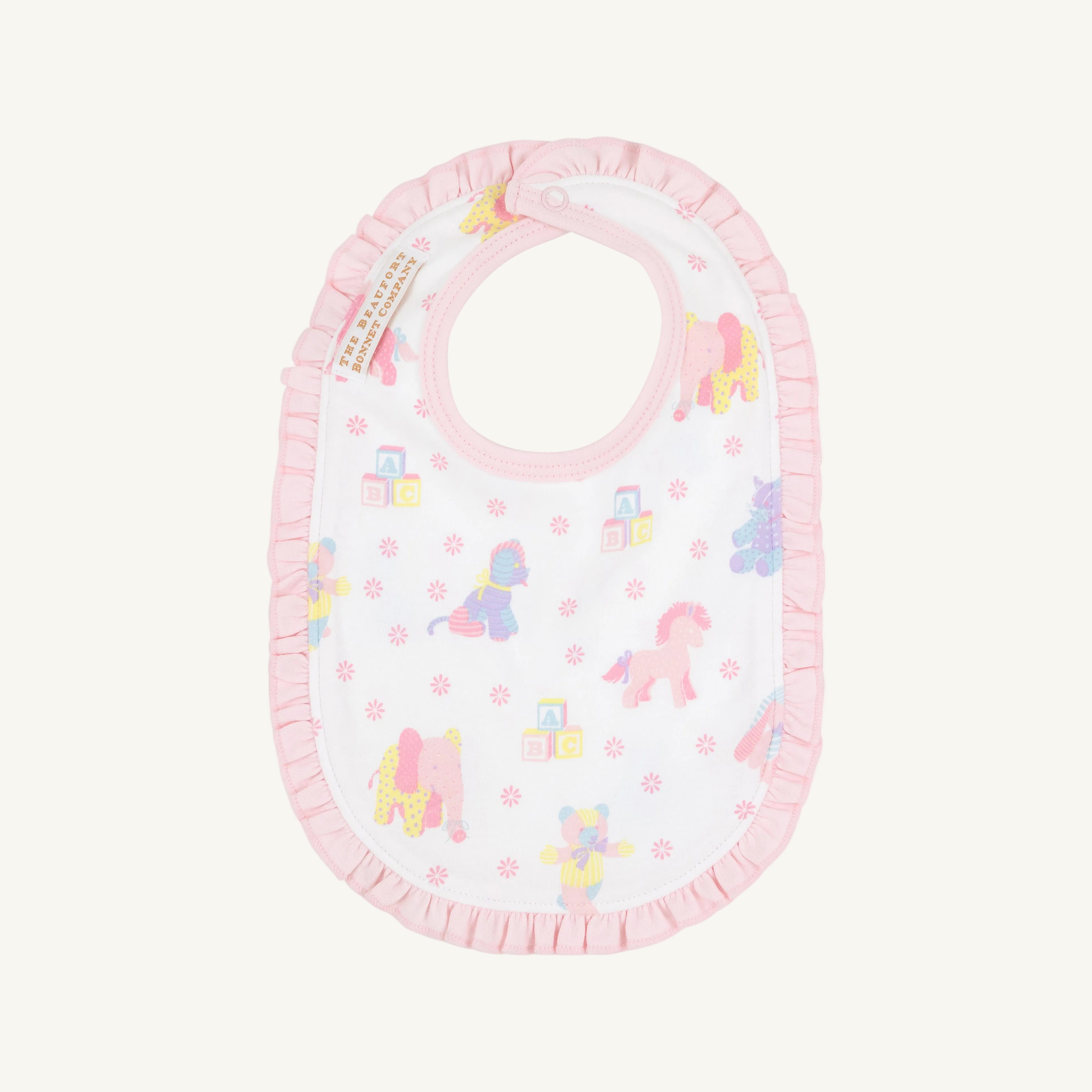 Burp Me Bib - Cuddle up Cutie (Palm Beach Pink) with Palm Beach Pink
