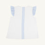 Callie Cover Up - Worth Avenue White with Breakers Blue Seersucker