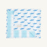 Calloway Quick Dry Towel - Briland Time with Belhaven Blue Ticking Stripe