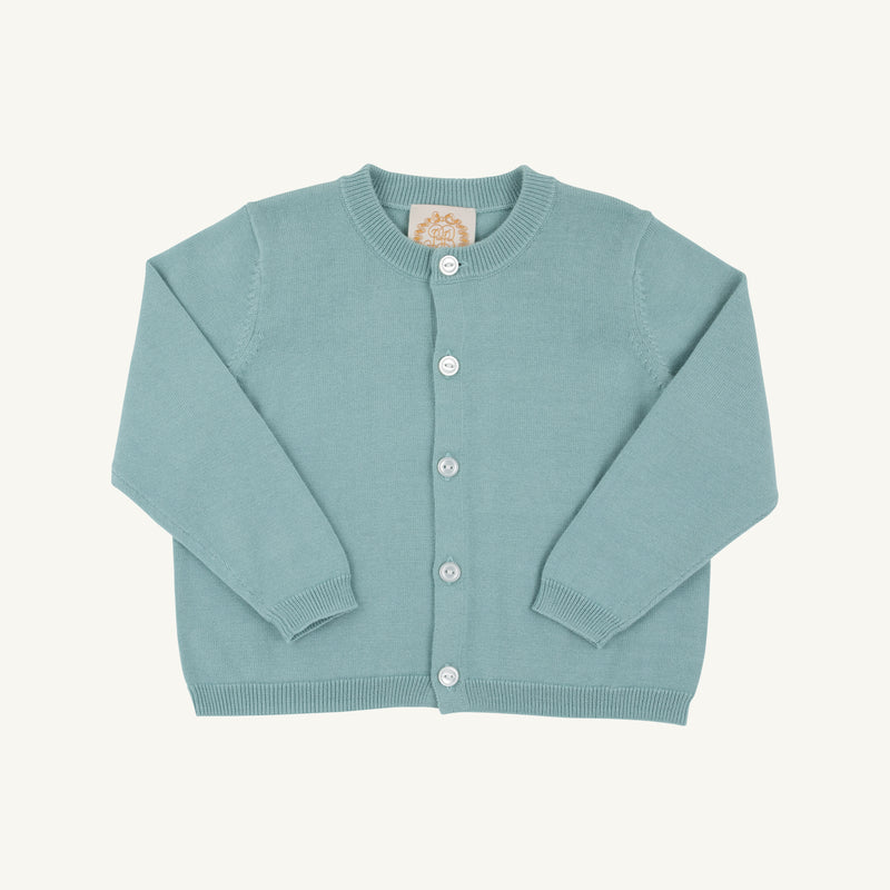Cambridge Cardigan - Old Greenwich Green with Pearlized Buttons