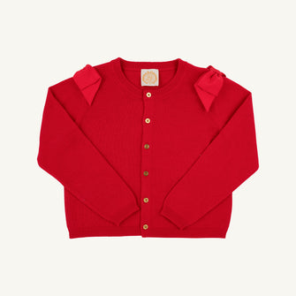 Embroidery result for: Cambridge Cardigan - Richmond Red with Bows