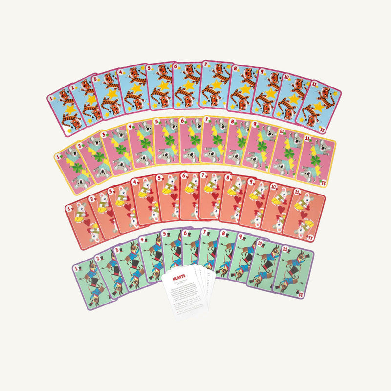 Hearts Playing Card Game - eeBoo