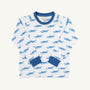 Cassidy Comfy Crewneck - Briland Time with Wood Boat Blue