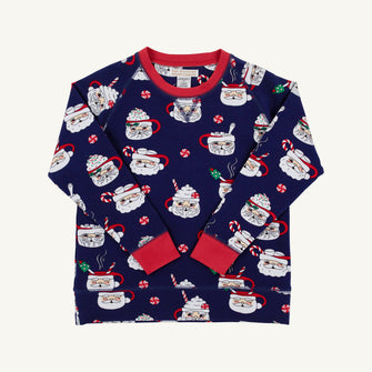 Embroidery result for: Cassidy Comfy Crewneck - Keeping Spirits Bright (Nantucket Navy) with Richmond Red