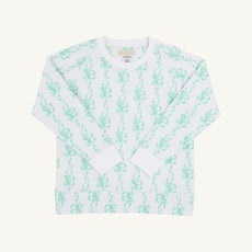 Cassidy Comfy Crewneck - Befitting Bows & Worth Avenue White