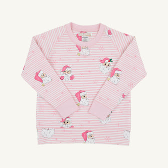 Embroidery result for: Cassidy Comfy Crewneck - Dear Santa (Palm Beach Pink Stripe) with Palm Beach Pink