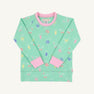 Cassidy Comfy Crewneck - Farm Life Friends (Pink) with Pier Party Pink