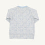 Cassidy Comfy Crewneck - Puppy Puzzle with Beale Street Blue