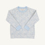 Cassidy Comfy Crewneck - Puppy Puzzle with Beale Street Blue