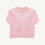 Cassidy Comfy Crewneck - Sandpearl Pink & Worth Avenue White