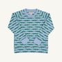 Cassidy Comfy Crewneck - See Ya Later Alligator with Beale Street Blue