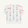 Cassidy Comfy Crewneck - Set Sail with Worth Avenue White