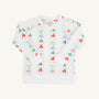 Cassidy Comfy Crewneck - Set Sail with Worth Avenue White