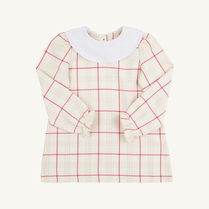 Classic Campbell Dress - Oak Park Plaid with Worth Avenue White