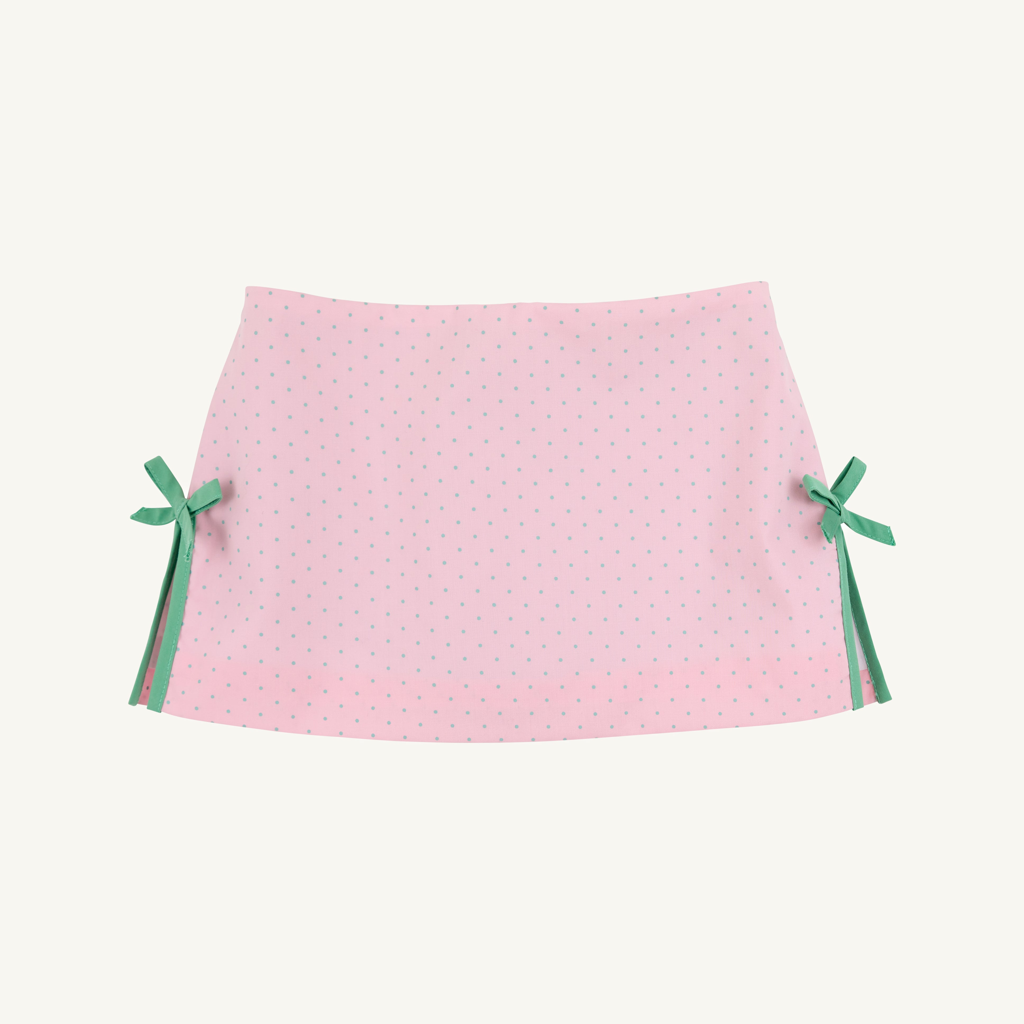 Clays Club Skort - Pier Party Pink and Gibson Island Green Micro Dot with Gibson Island Green