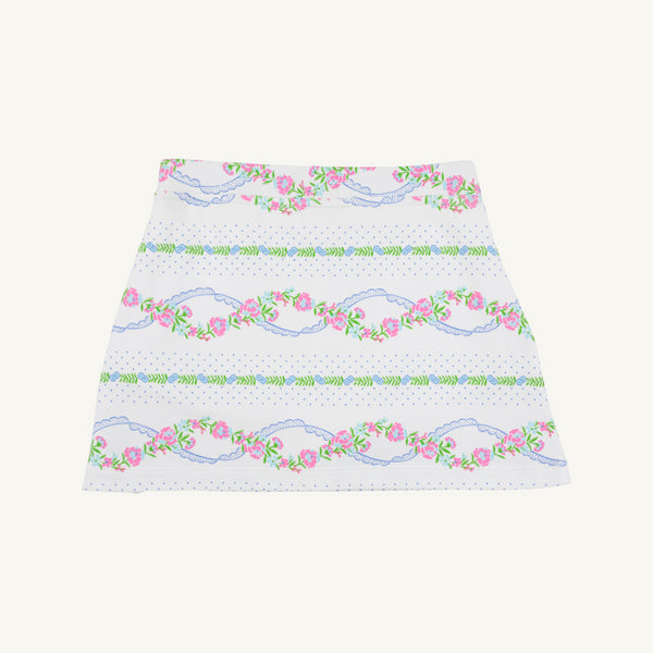 Clays Club Skort - Garrison Garlands with Winter Park Pink