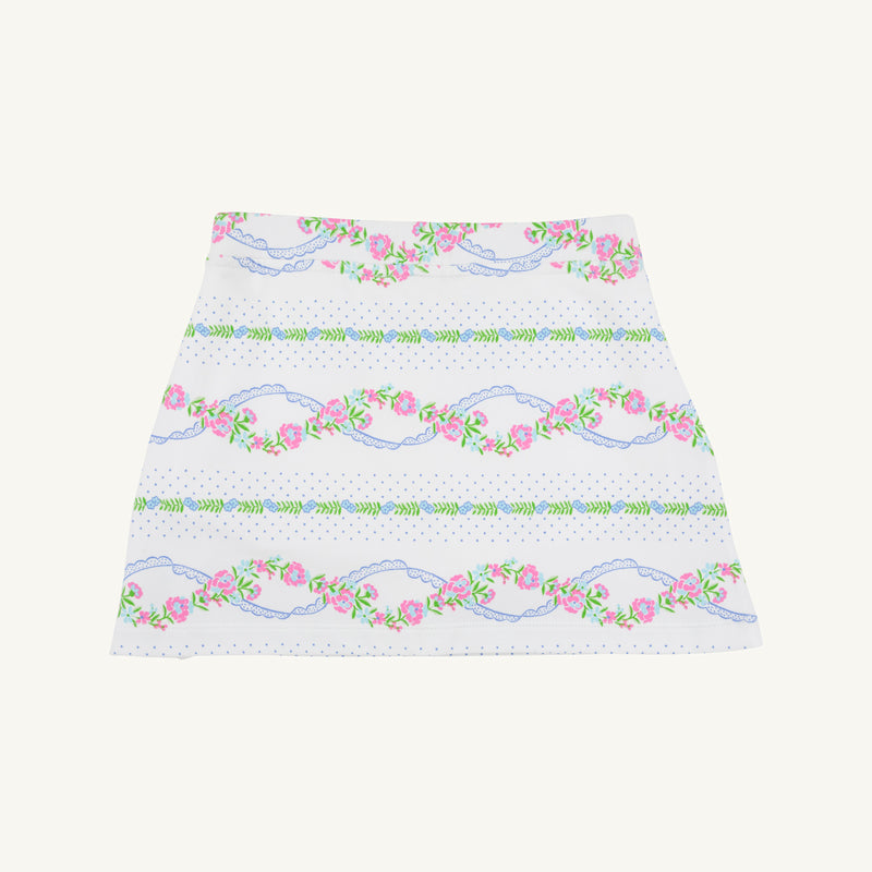Clays Club Skort - Garrison Garlands with Winter Park Pink
