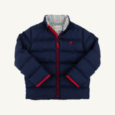 Cooper Coat - Nantucket Navy with Richmond Red Stork