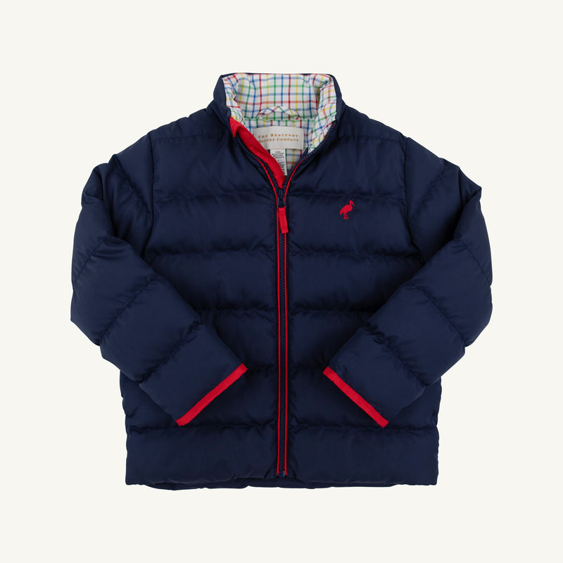 Cooper Coat - Nantucket Navy with Richmond Red Stork