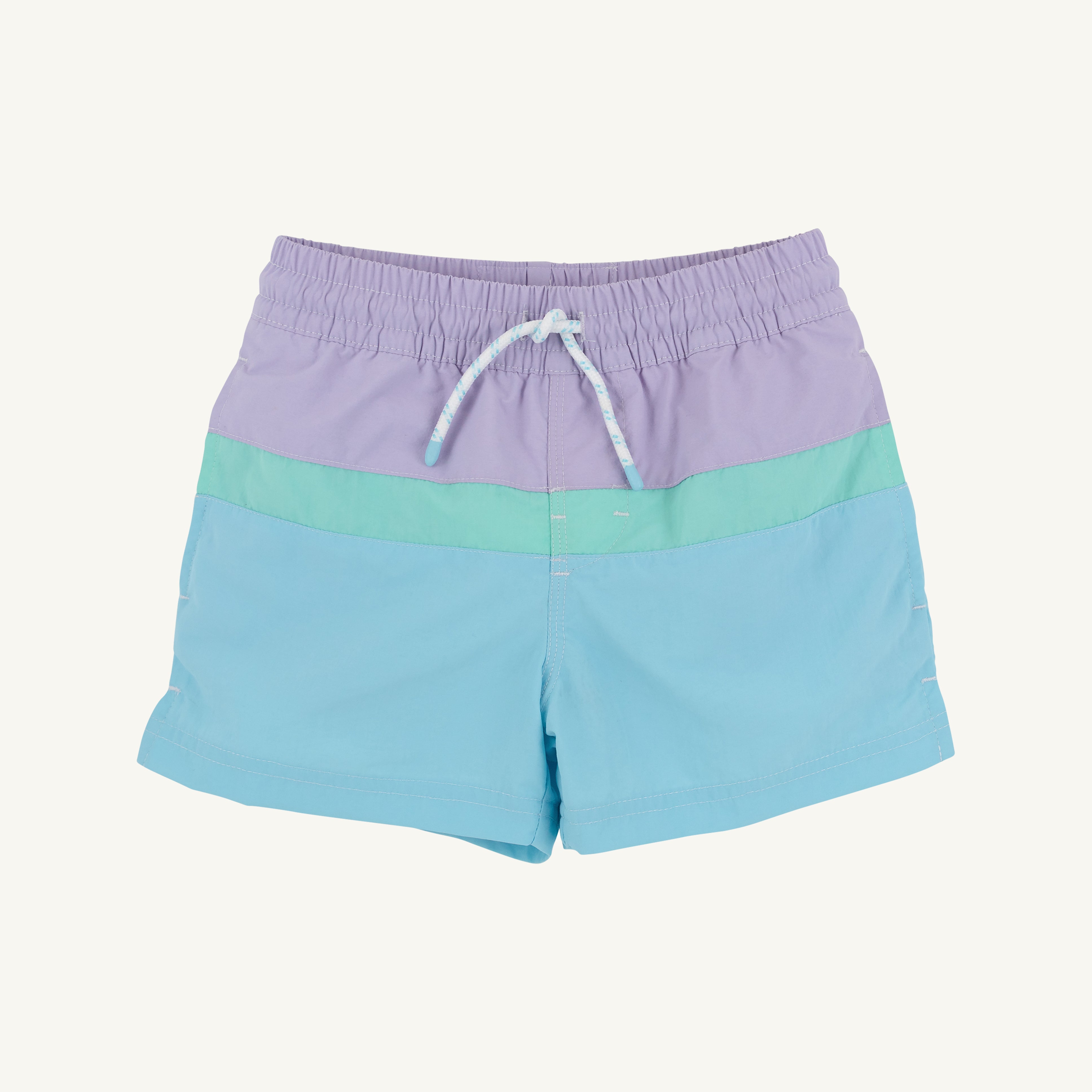 Country Club Colorblock Trunks - Lauderdale Lavender