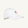 Covington Cap - Worth Avenue White with Strawberry Applique
