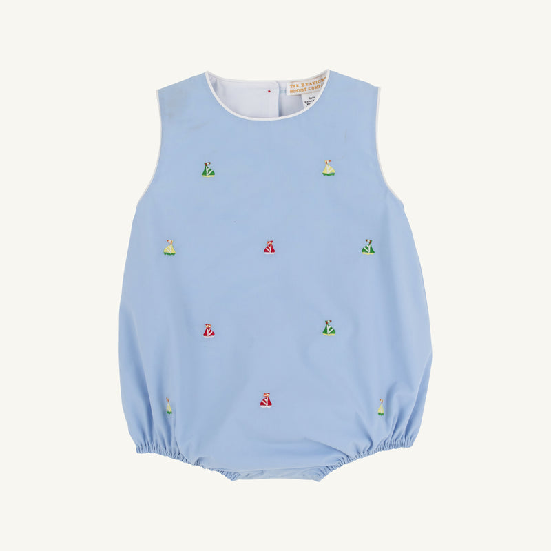 Critter Benjamin Bubble - Beale Street Blue with Sailboats