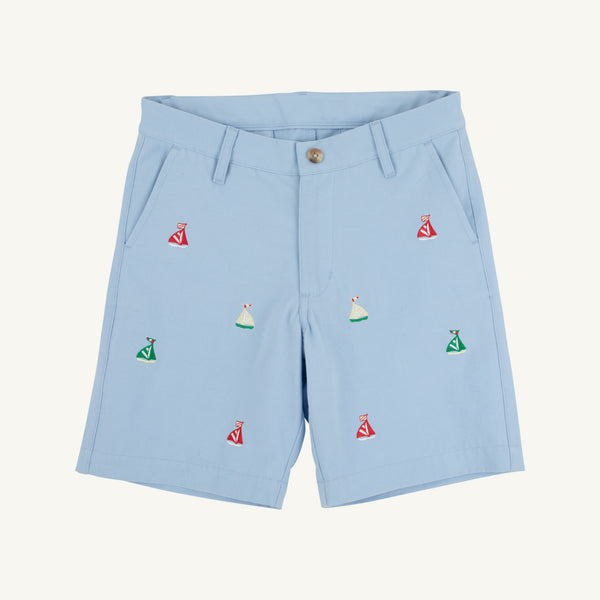Critter Charlie Chino's - Beale Street Blue with Sailboats