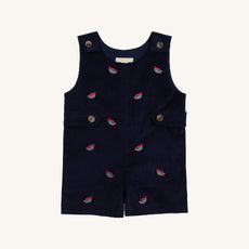 Critter Jack Keene Jon Jon (Corduroy) - Nantucket Navy with Quail Embroidery