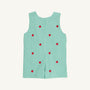 Critter Jack Keene Jon Jon - Gibson Island Green Mini Gingham with Apple Embroidery