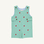 Critter Jack Keene Jon Jon - Gibson Island Green Mini Gingham with Apple Embroidery