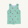 Critter Jack Keene Jon Jon - Gibson Island Green Mini Gingham with Apple Embroidery