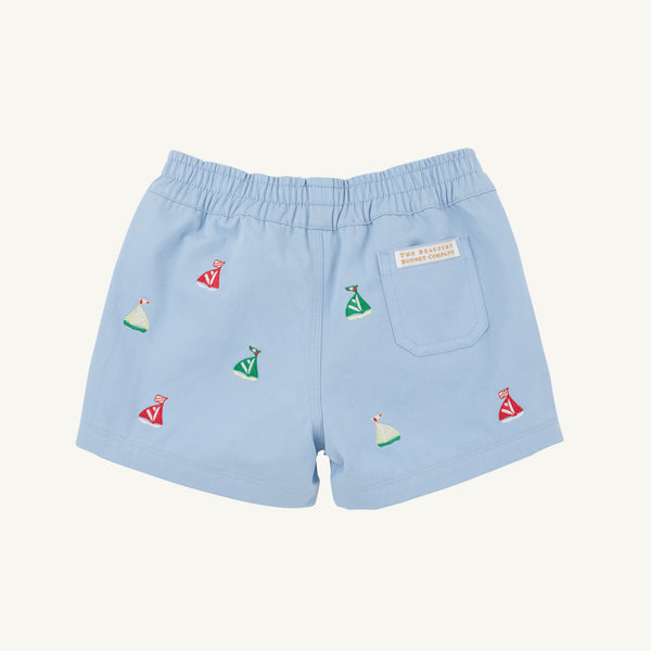 Critter Sheffield Shorts - Beale Street Blue with Sailboats