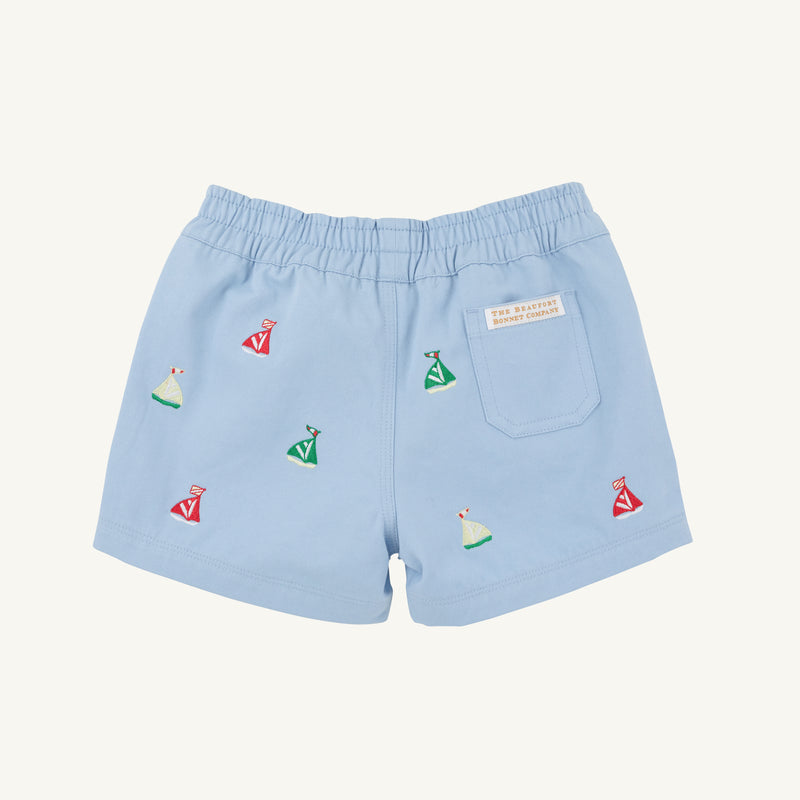 Critter Sheffield Shorts - Beale Street Blue with Sailboats