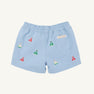 Critter Sheffield Shorts - Beale Street Blue with Sailboats