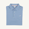 Croquet Party Polo - Sumner County Stripe (Sunrise Blvd. Blue) with Palm Beach Pink