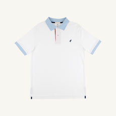 Croquet Party Polo - Worth Avenue White with Nantucket Navy, Richmond Red and Beale Street Blue