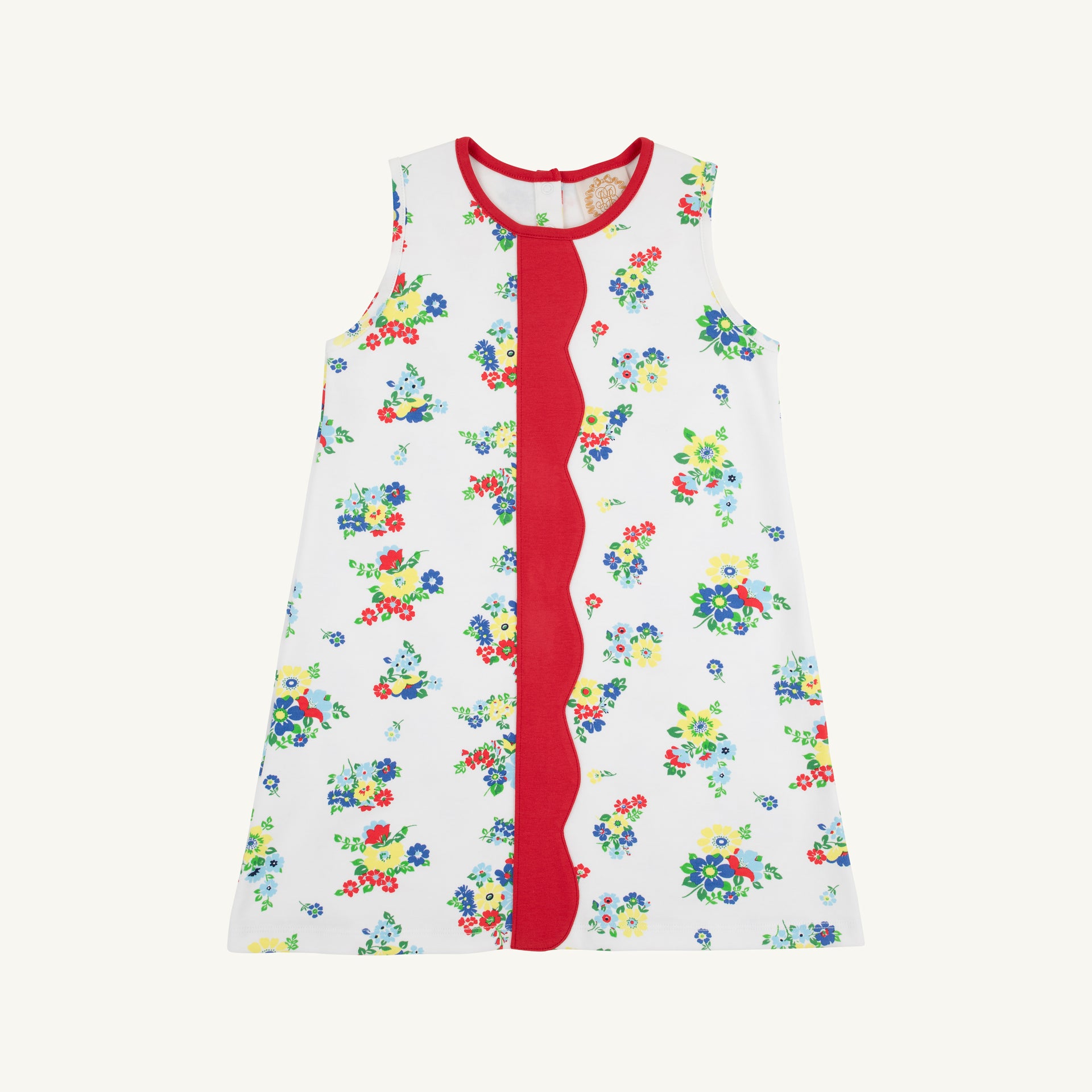 Daisy Dress - Biltmore Blooms (Buckhead Blue) with Richmond Red Daisy Dress - Biltmore Blooms (Buckhead Blue) with Richmond Red