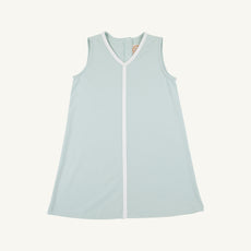 Daisy Dress - Old Greenwich Green with Worth Avenue White