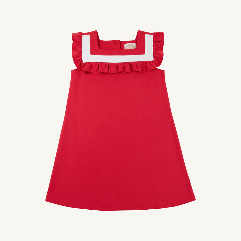 Darla Dress - Richmond Red with Worth Avenue White