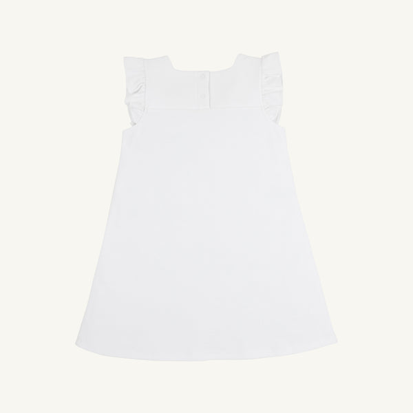 Darla Dress - Worth Avenue White with Buckhead Blue